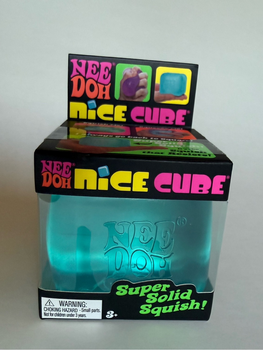 Schylling Needoh Nice Cube Super Solid Squish - Teal